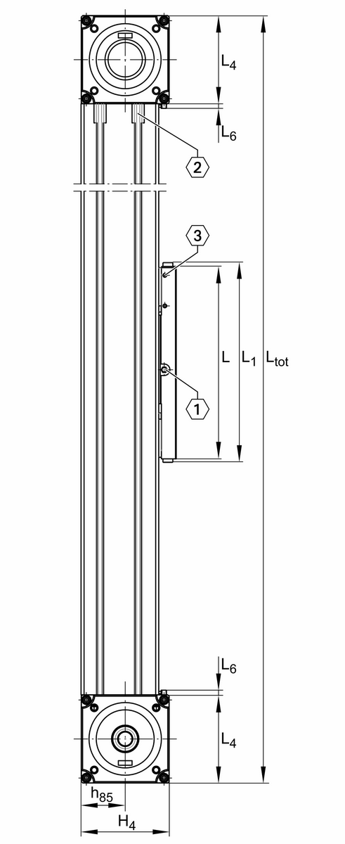 Модуль линейного перемещения INA MKUSE25-500-ZR-W2-N-FA517.2