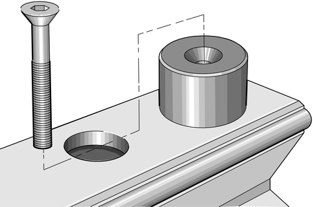 Концевой упор для направляющих INA PASTP25