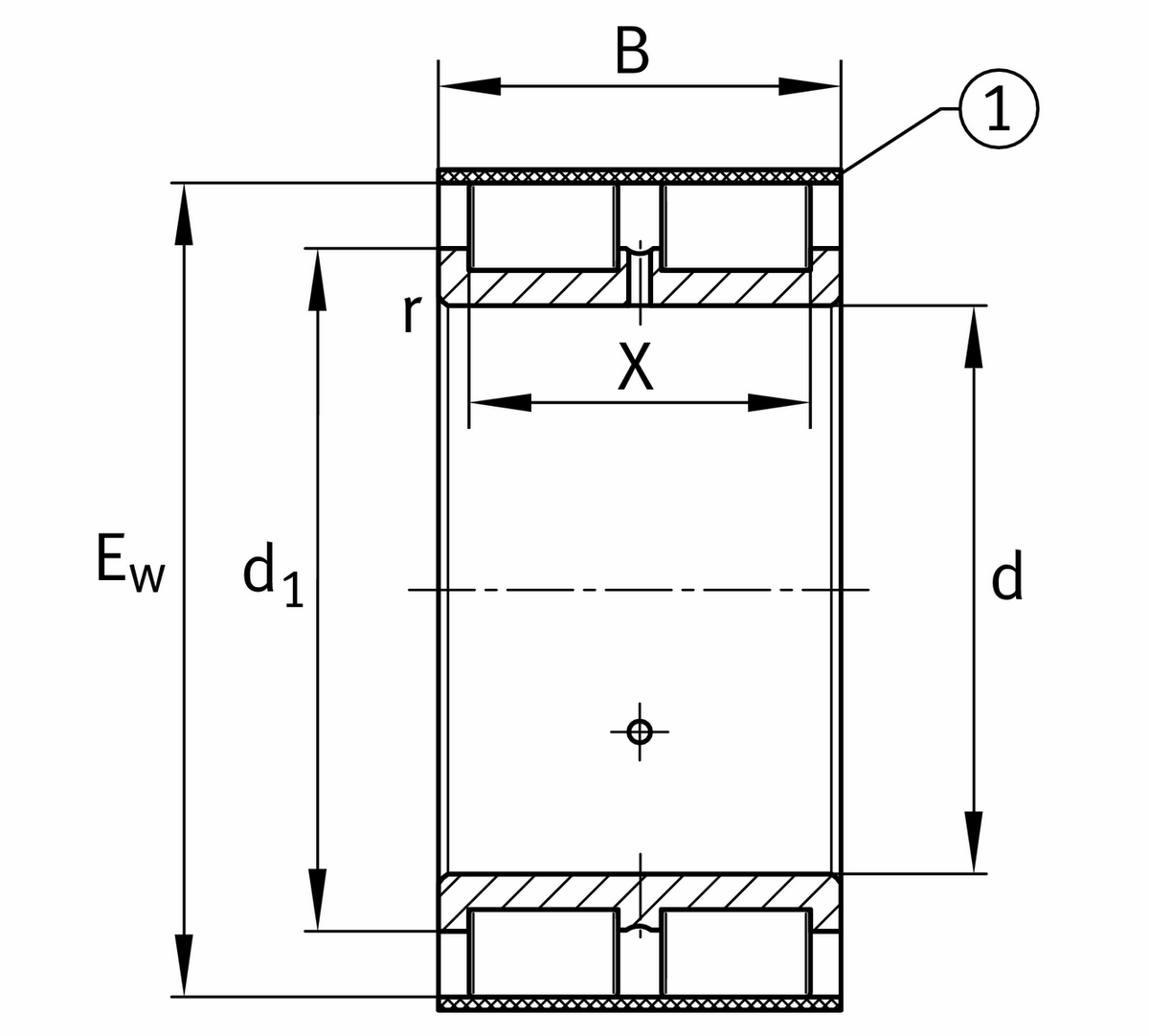 Цилиндрический роликоподшипник INA RSL185018-A-BR-2S