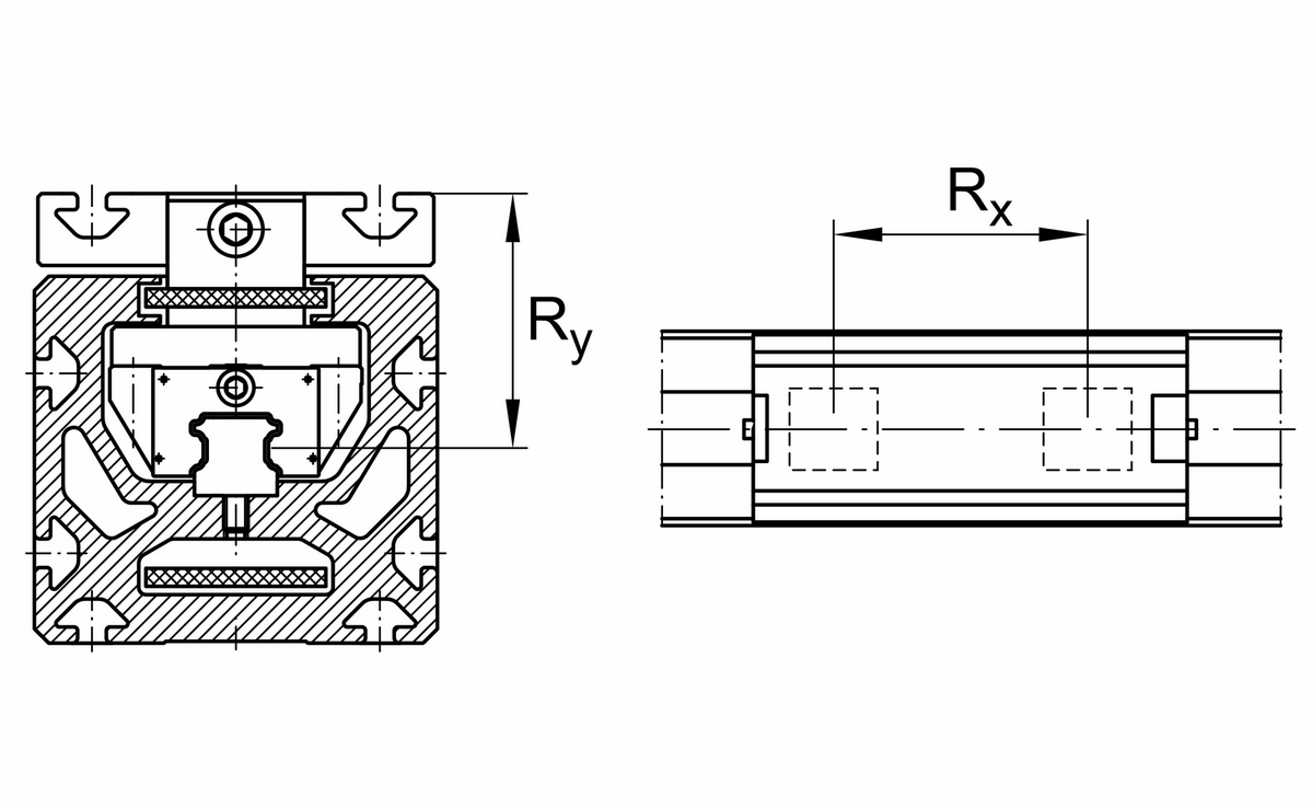 Модуль линейного перемещения INA MKUSE25-500-ZR-W2-N-FA517.2