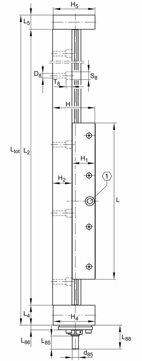 Стол линейного перемещения INA LTP15-185-2010-F-0