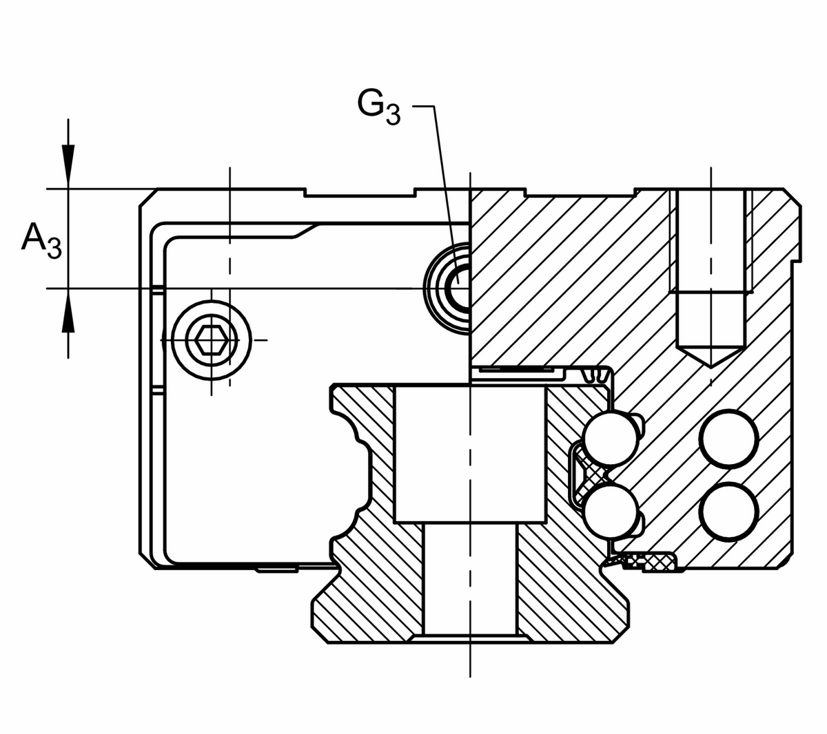 Каретка шариковой линейной направляющей качения с циркуляцией INA KWVE15-B-ESC