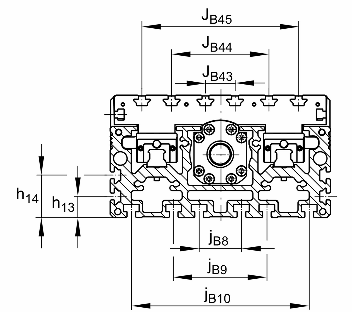 Модуль линейного перемещения INA MDKUSE25-365-KGT/10-F-2SPU-WN2-N