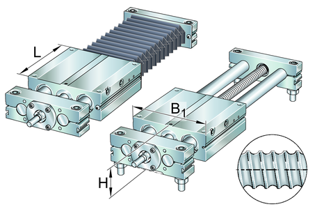 Стол линейного перемещения INA LTE20-130-A-KGT1605-M-0