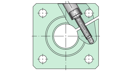 Опорный блок вала INA FW12-B