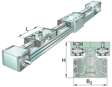 Модуль линейного перемещения INA MKLF32-155-ZR