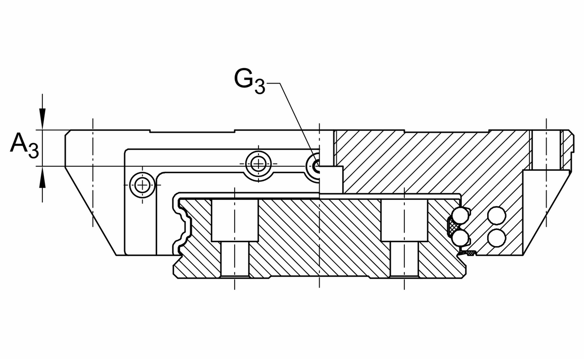 Каретка шариковой линейной направляющей качения с циркуляцией INA KWVE15-W