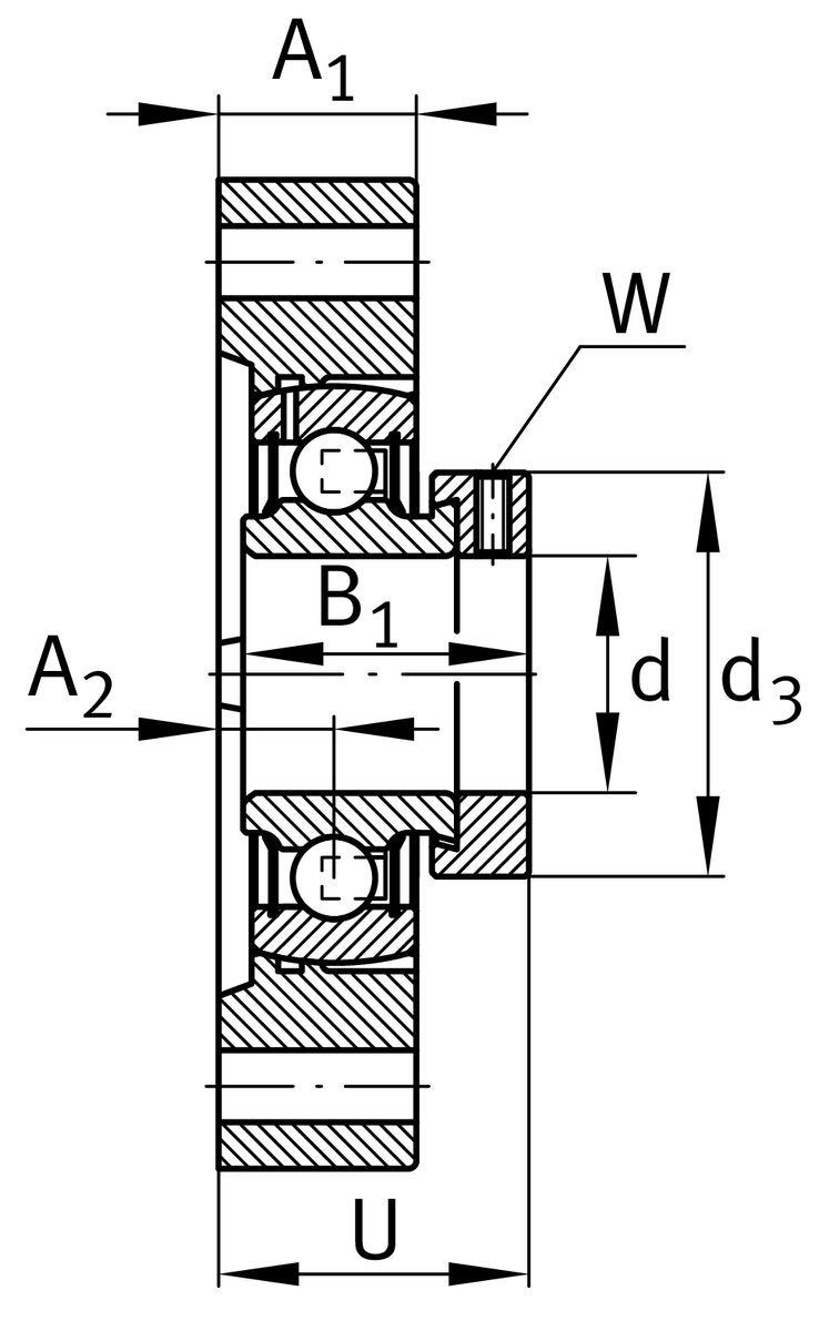 Фланцевый корпус INA GLCTE20-TV-FA125.5