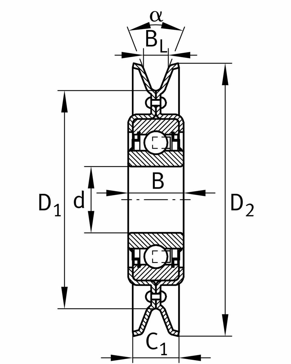 Ролики-натяжители ремня INA RSRA13-186-L0 (RSR A.13.186.LO)