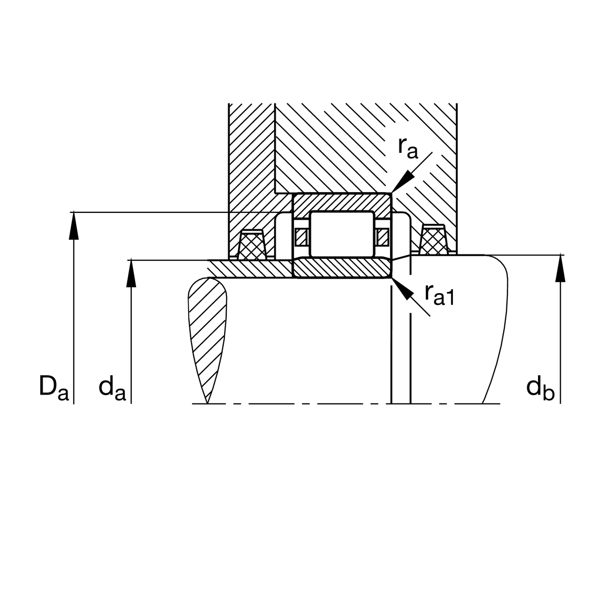 Цилиндрический роликоподшипник INA NU1016-XL-M1-F1-J20AA-C3H/NA