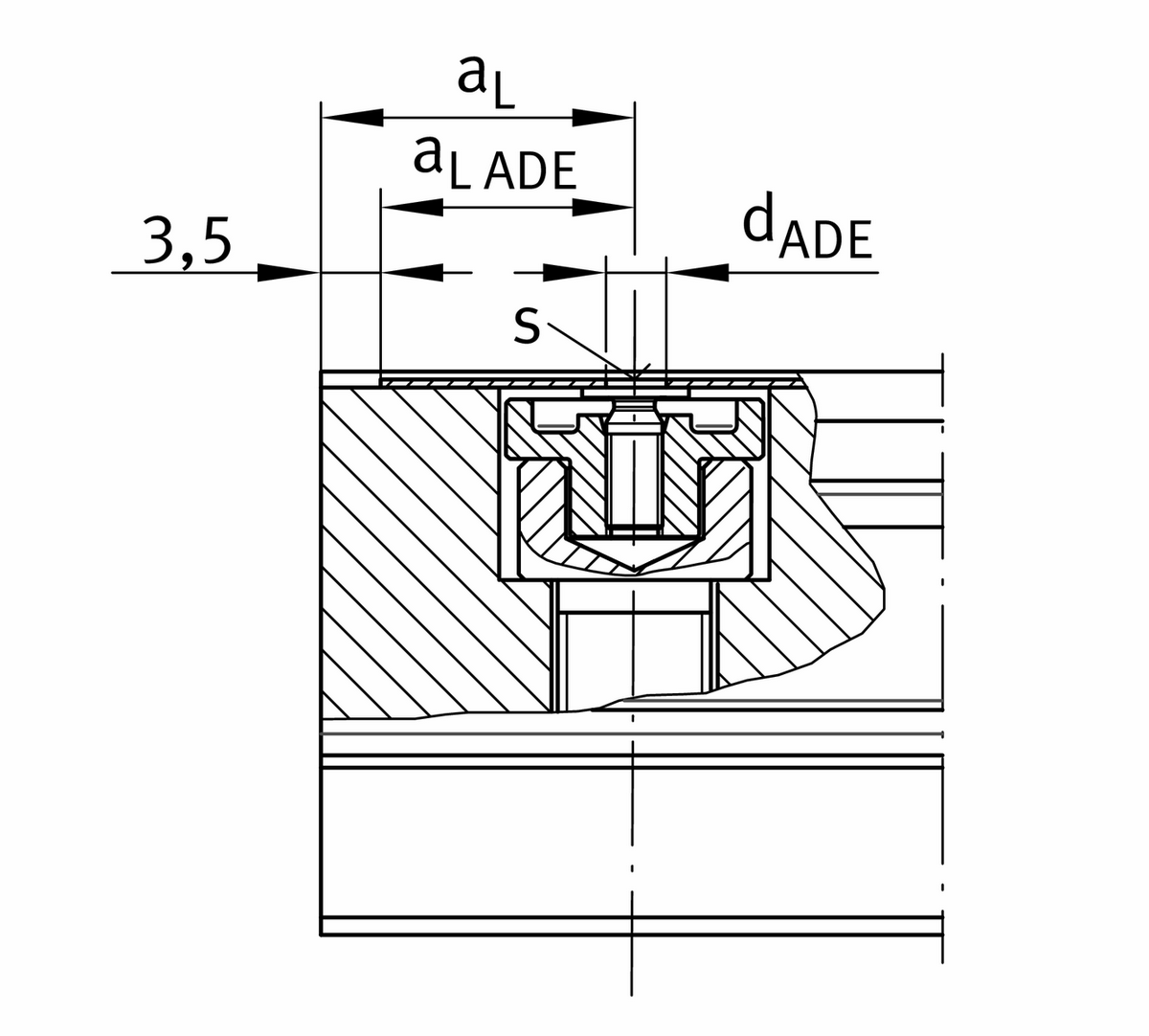 Профильный рельс INA TKSD25-ADE