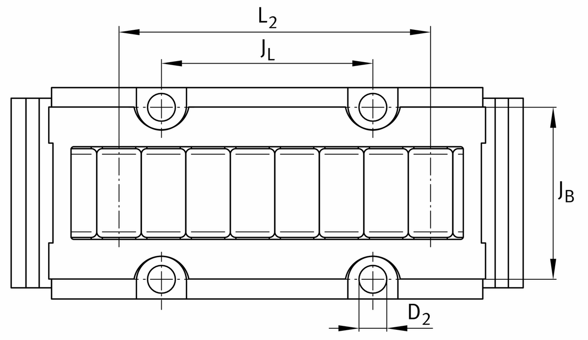 Роликовая линейная опора качения INA PR14061-PP