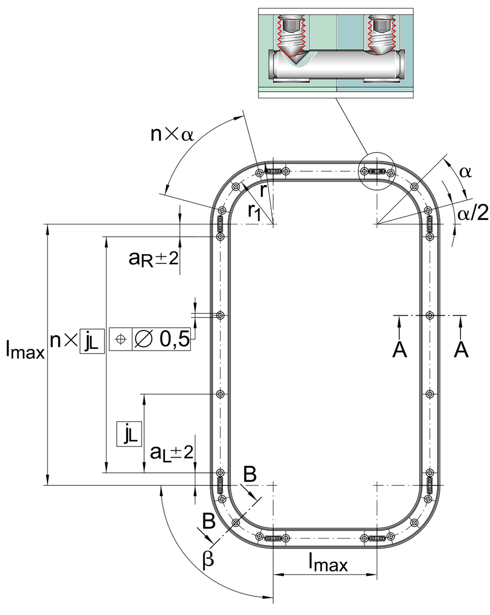 Направляющий рельс INA LFS52x..x..-OV-300-VBS