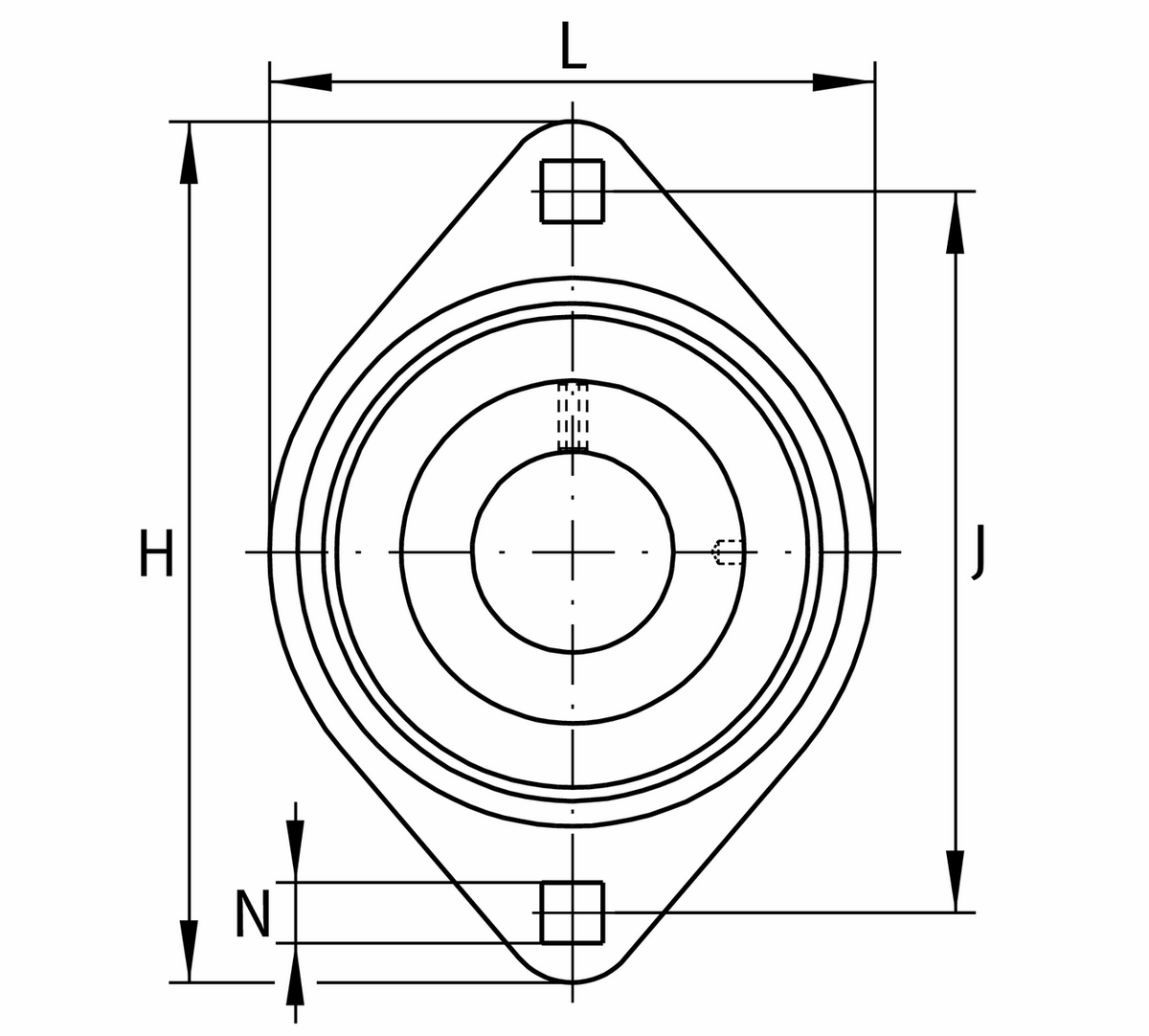 Фланцевый корпус INA RALT20-XL-FA125.8 (RALT20-FA125.8)