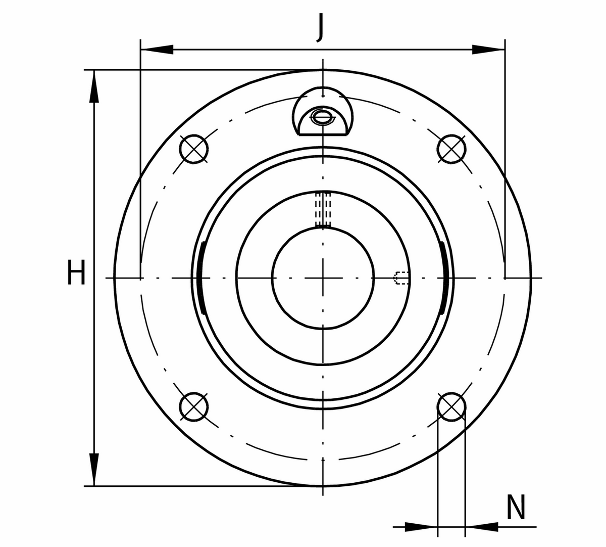 Фланцевый корпус INA PME55-XL (PME55)