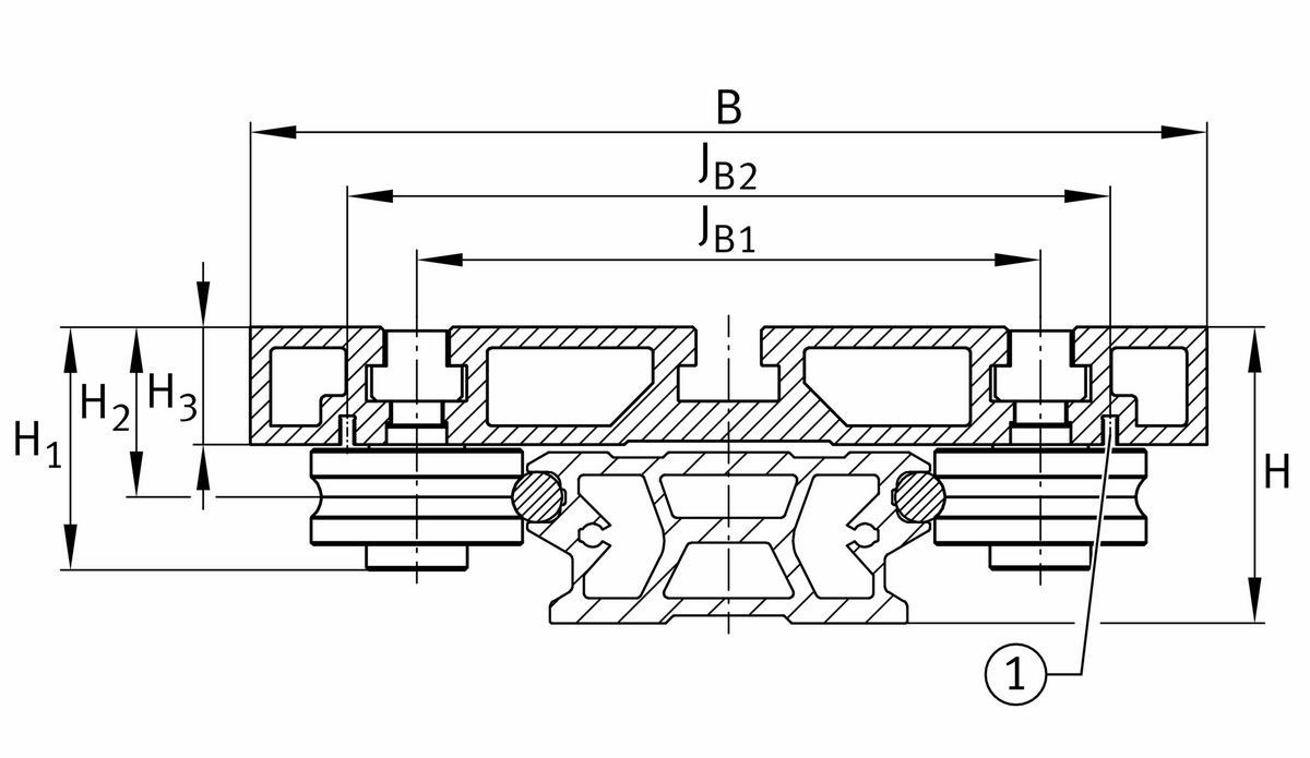 Каретка INA LFCL86
