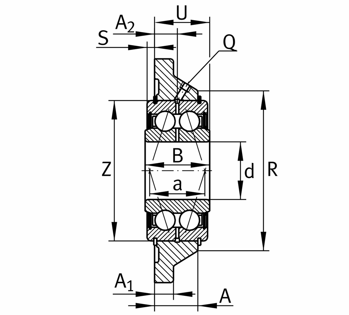 Фланцевый корпус INA PCCJ35 (PCCJ 35)