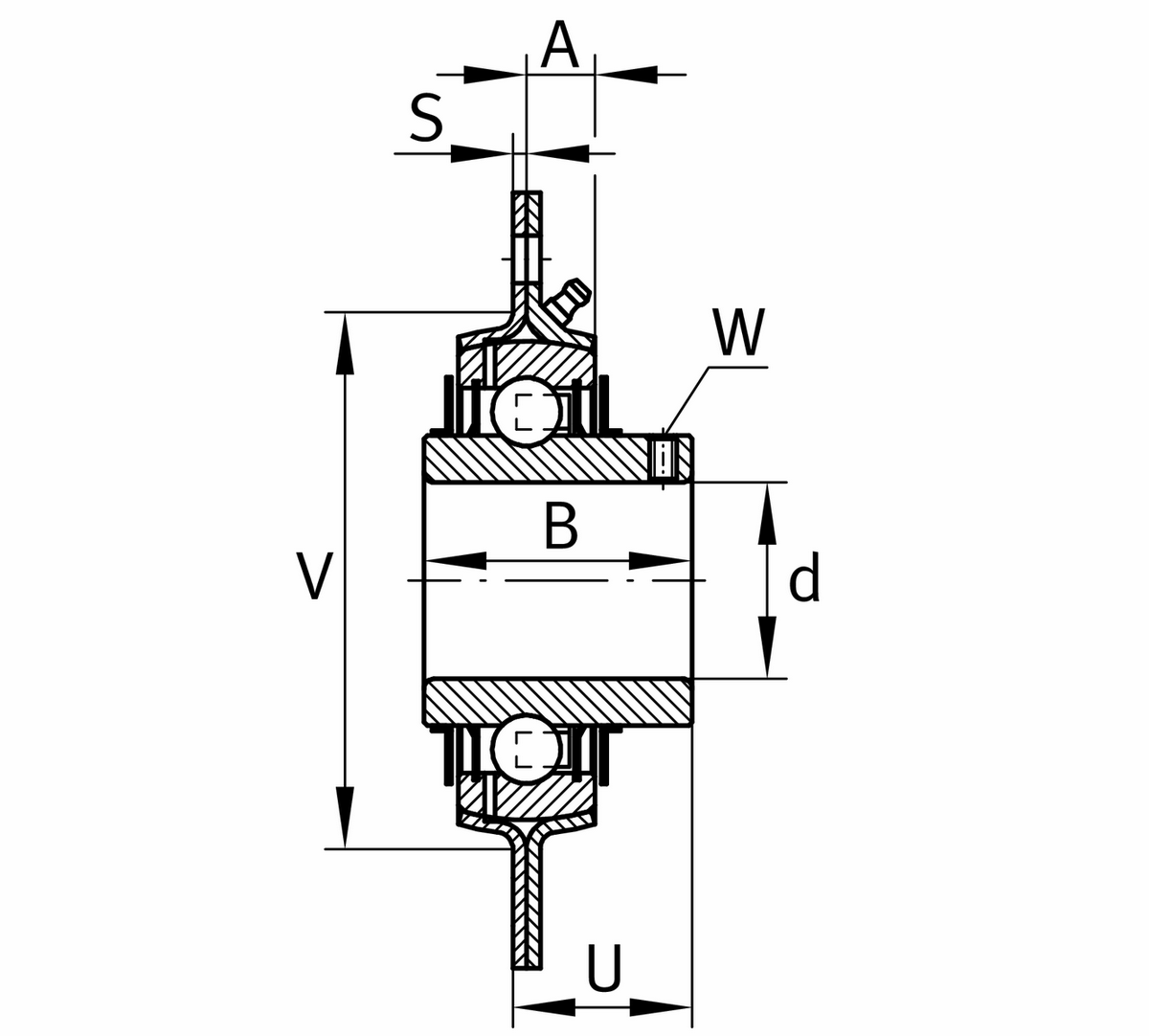 Фланцевый корпус INA GRRY25-VA (GRRY 25 VA)