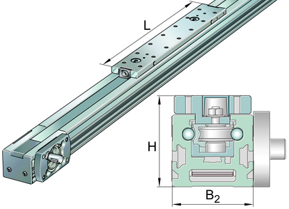 Модуль линейного перемещения INA MLFI20-130-ZR