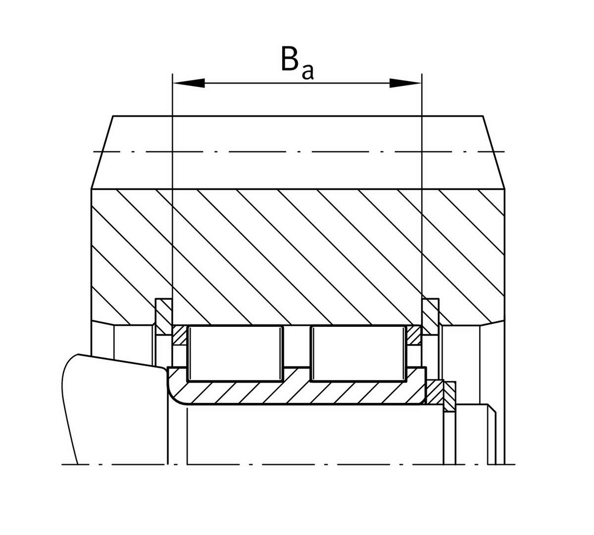 Цилиндрический роликоподшипник INA RSL30x49,6x25-XL-RV