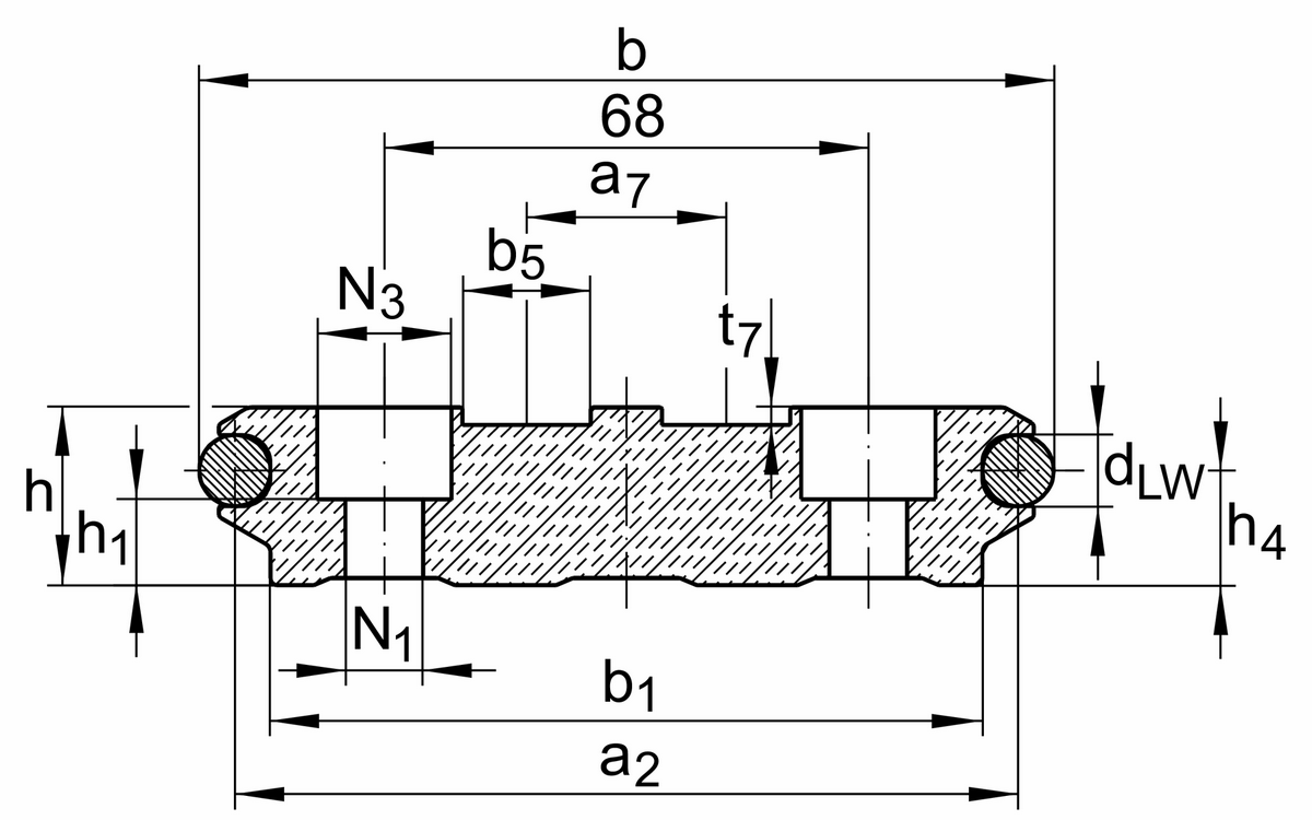 Направляющий рельс INA LFS120