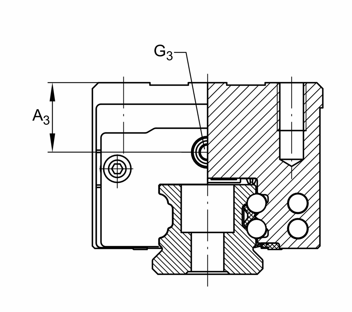 Каретка шариковой линейной направляющей качения с циркуляцией INA KWVE45-B-H