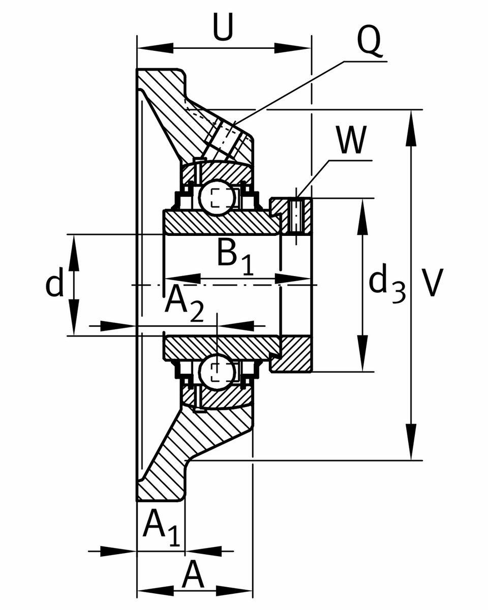 Фланцевый корпус INA RCJ120-FA101