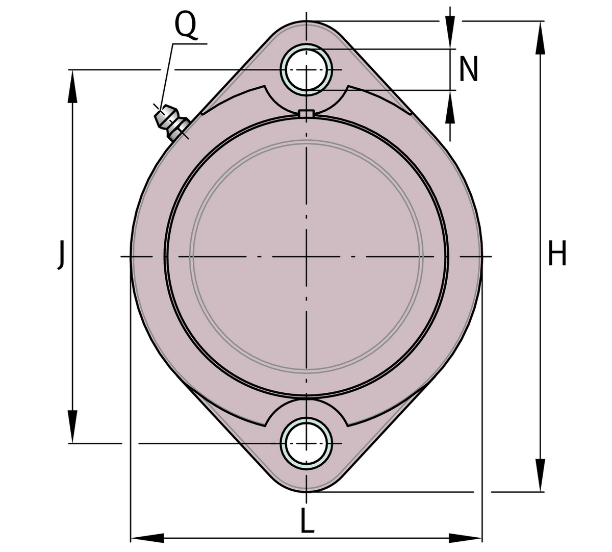 Фланцевый корпус INA GLCTE20-TV-VA-FD