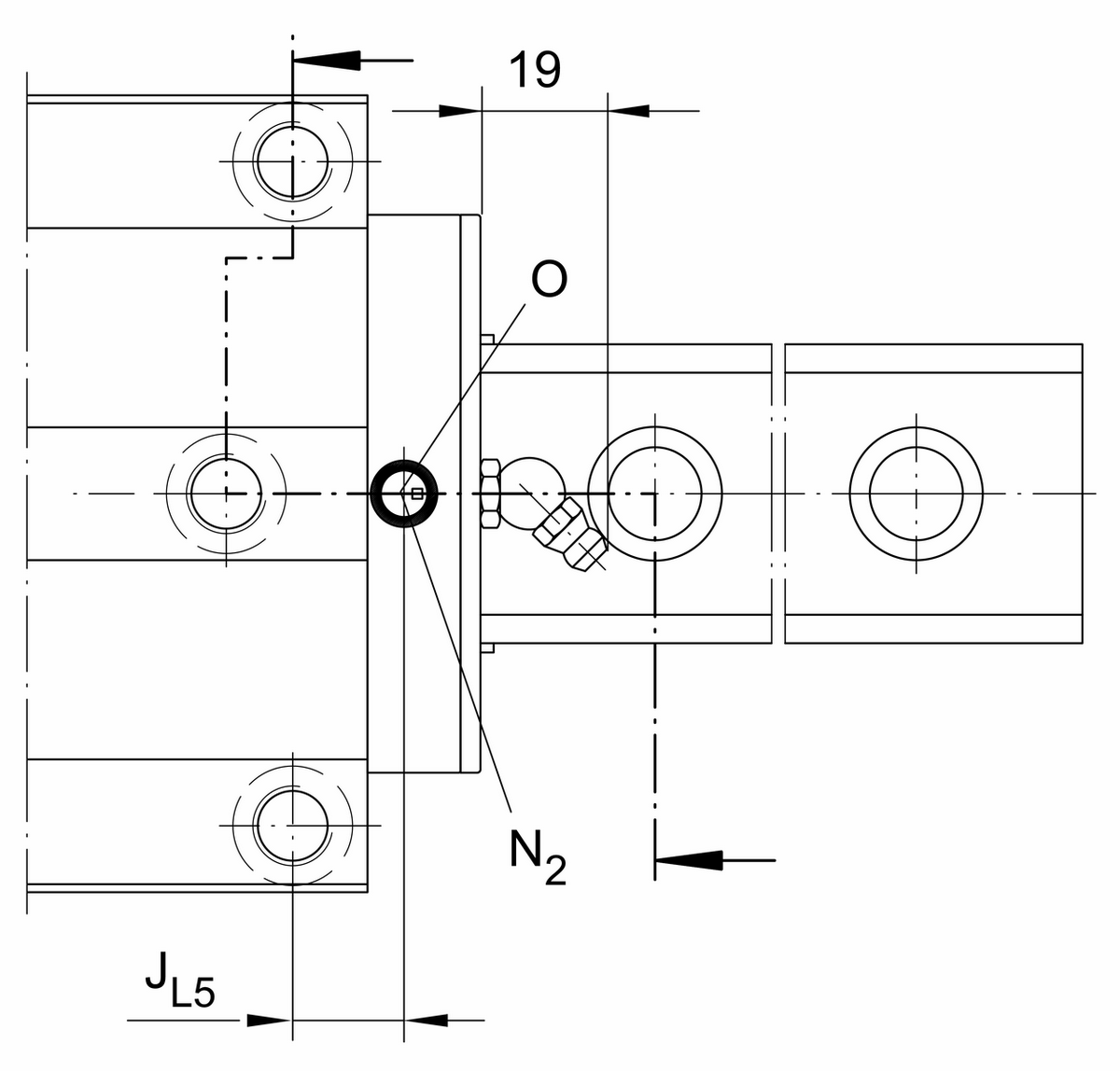 Шариковая линейная направляющая INA KUSE30