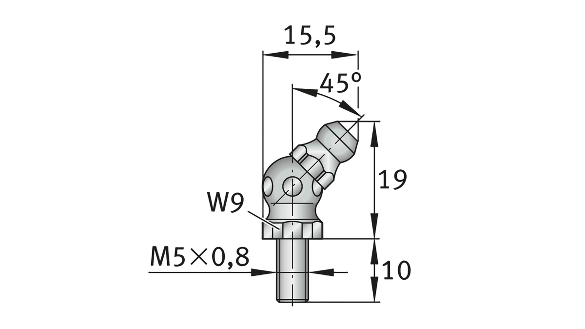 Адаптер смазки INA S13