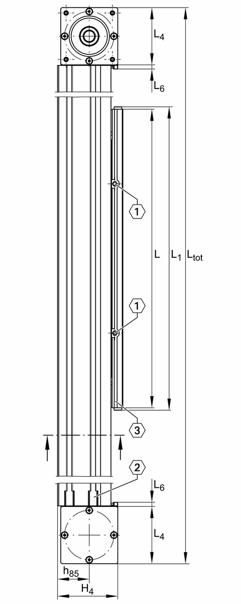 Модуль линейного перемещения INA MKUVE25-500-HS-ZR