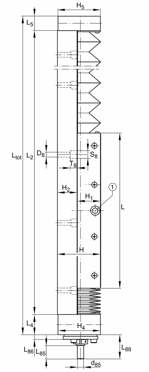 Стол линейного перемещения INA LTP15-185-2010-F-1