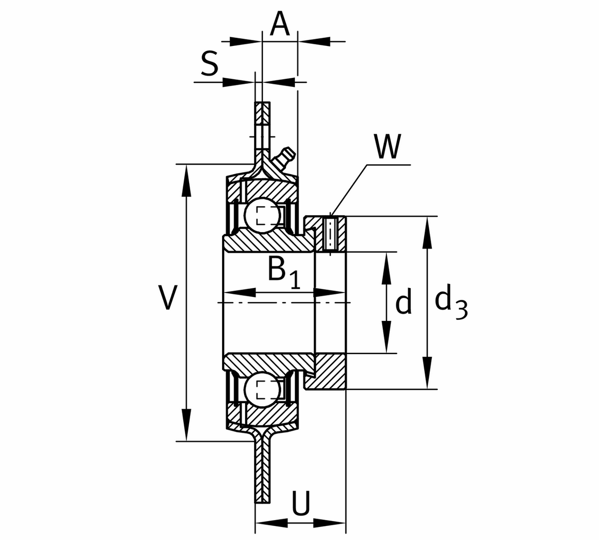Фланцевый корпус INA GRA30-XL (GRA30)