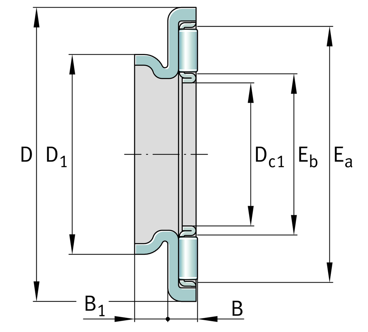 Упорный игольчатый подшипник INA AXW50