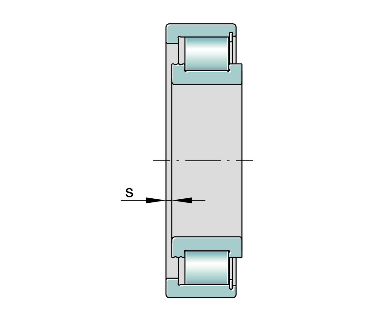 Цилиндрический роликоподшипник INA SL1818/670-E-TB-C4