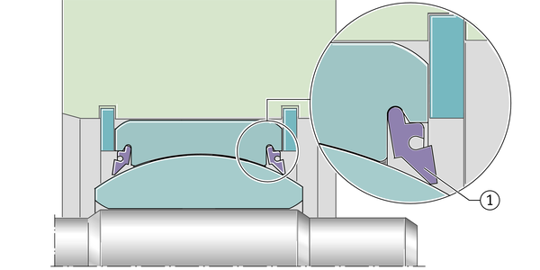 Радиальное уплотнение вала INA DR.GE100-DO-0031