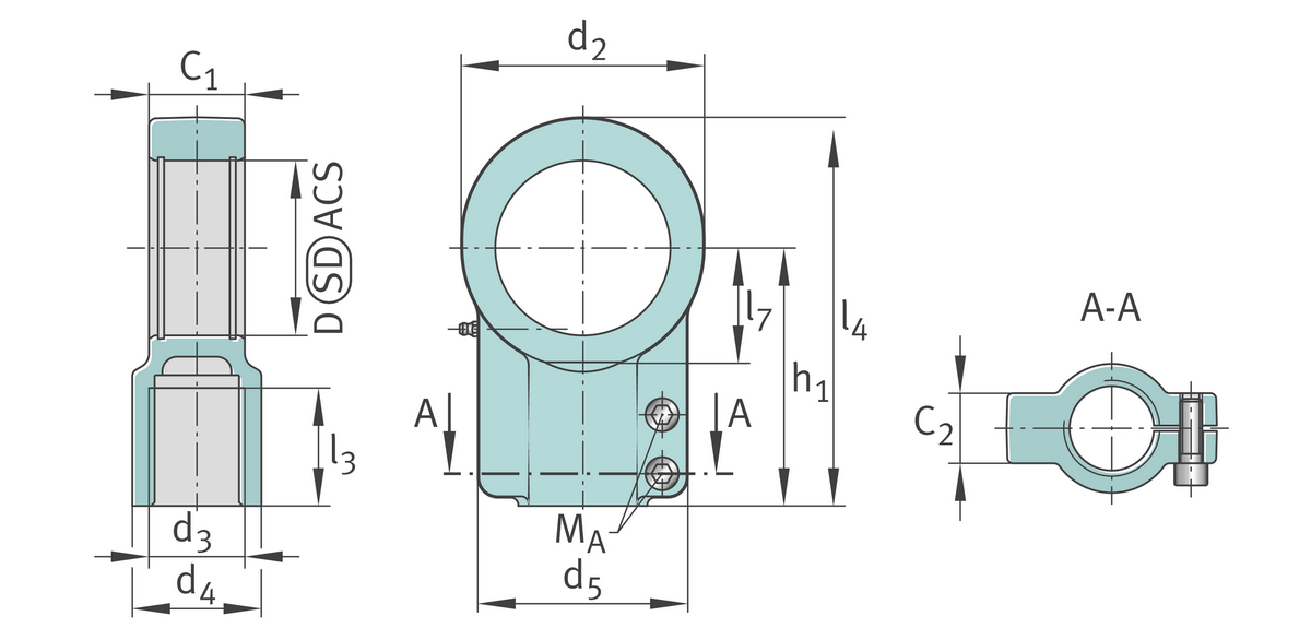 Корпус шарнирной головки KO.GIHNRK125-0860-C