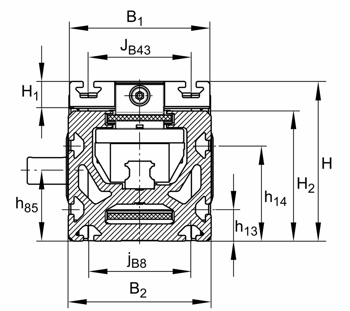 Модуль линейного перемещения INA MKUSE25-500-ZR-W2-N-FA517.2