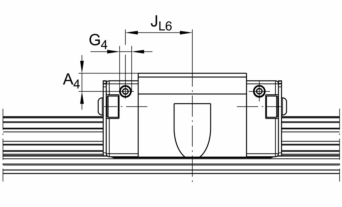 Каретка шариковой линейной направляющей качения с циркуляцией INA KWVE15-B-EC