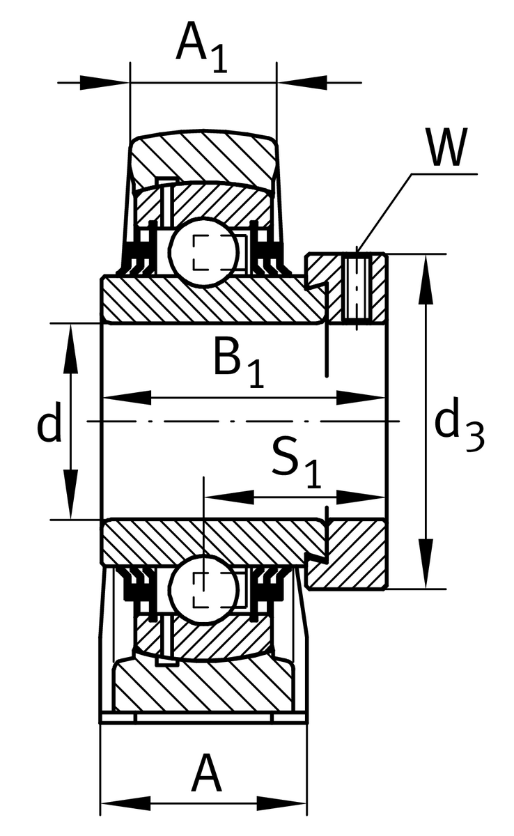 Узел стационарного корпуса TSHE40-XL-N