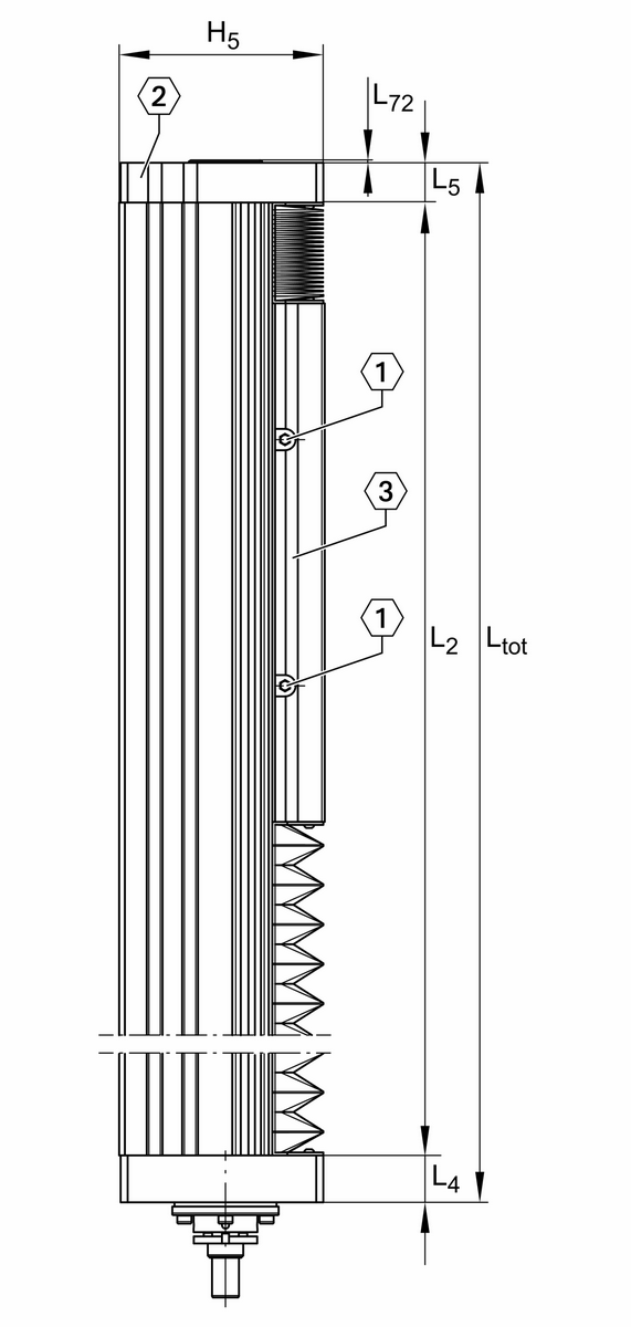 Модуль линейного перемещения INA MDKUVE25-365-KGT/5-F-SPU-N