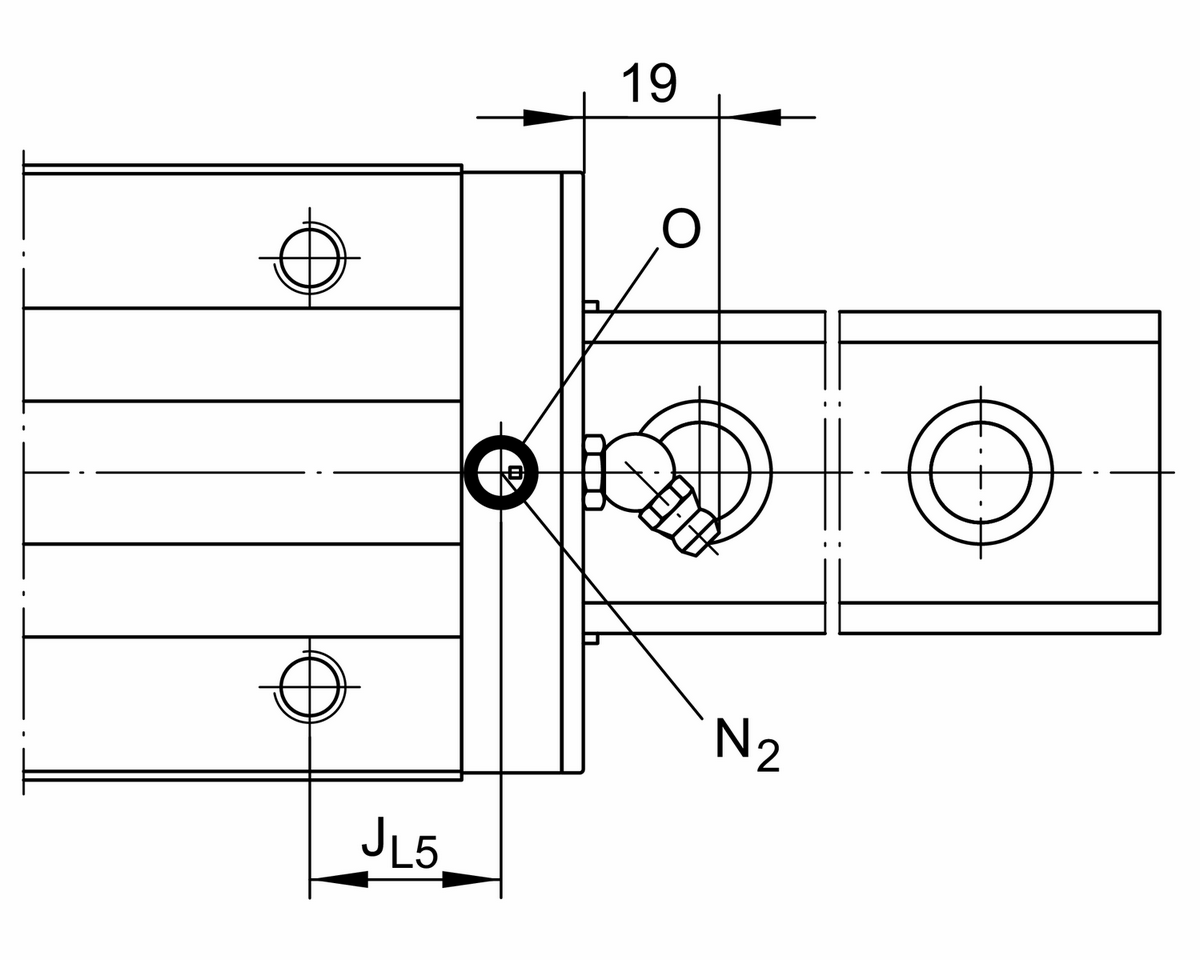 Шариковая линейная направляющая INA KUSE20-H
