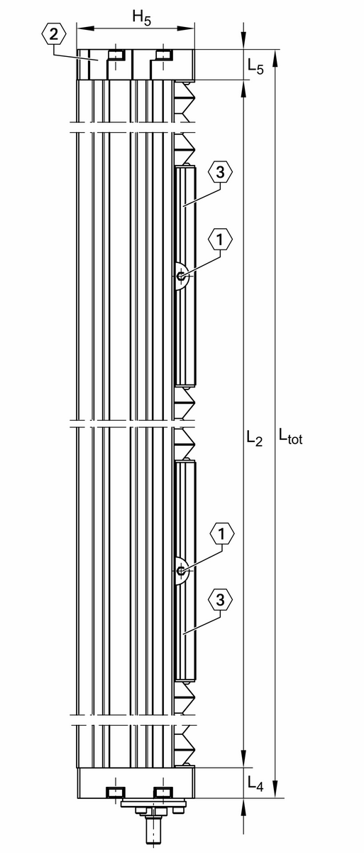Модуль линейного перемещения INA MKKUVE20-200-KGT/5-FM-N