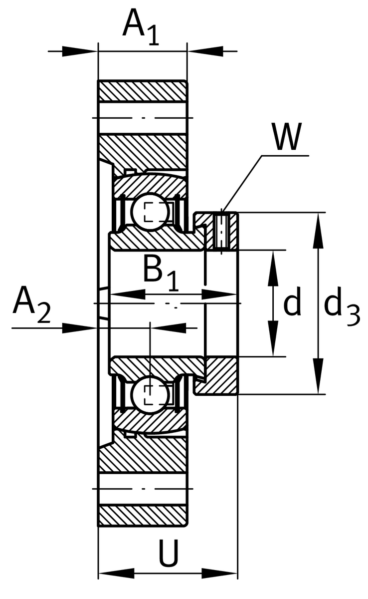 Фланцевый корпус INA FLCTE15-XL (FLCTE15)