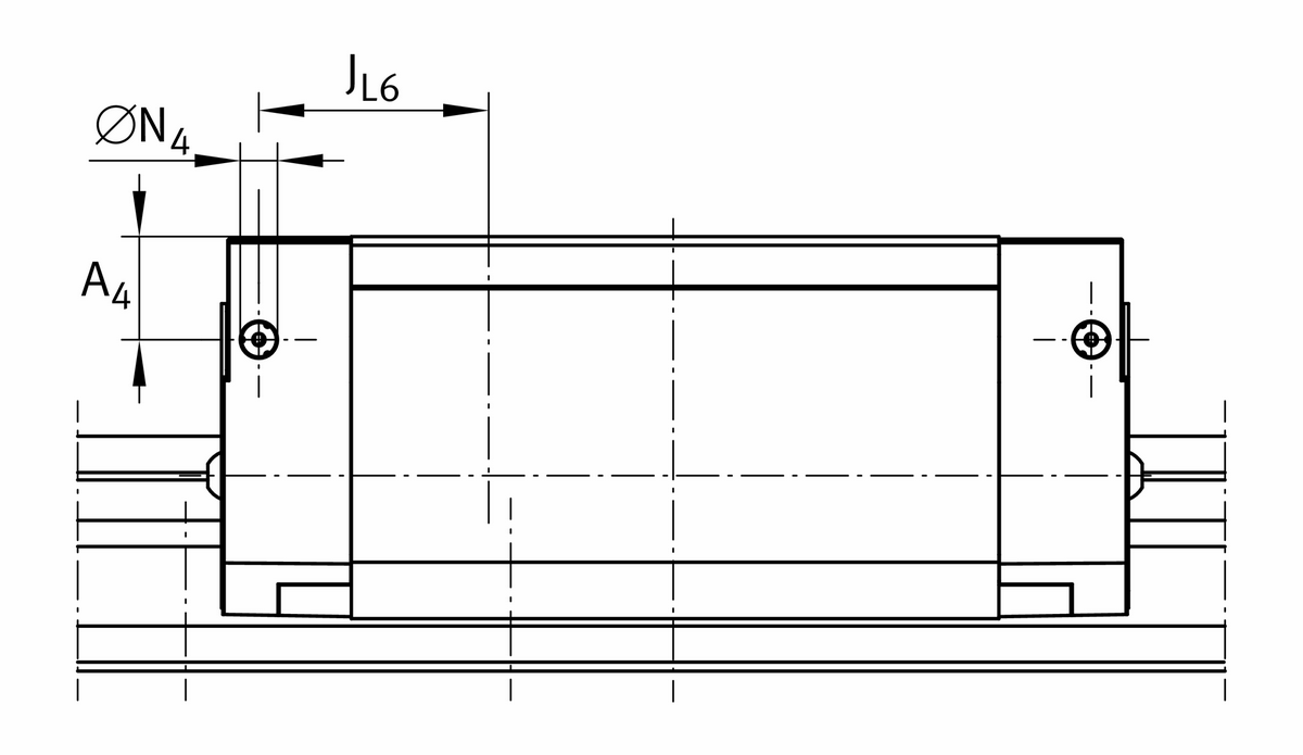 Каретка роликовой линейной направляющей качения с циркуляцией INA RWU65-F-SL