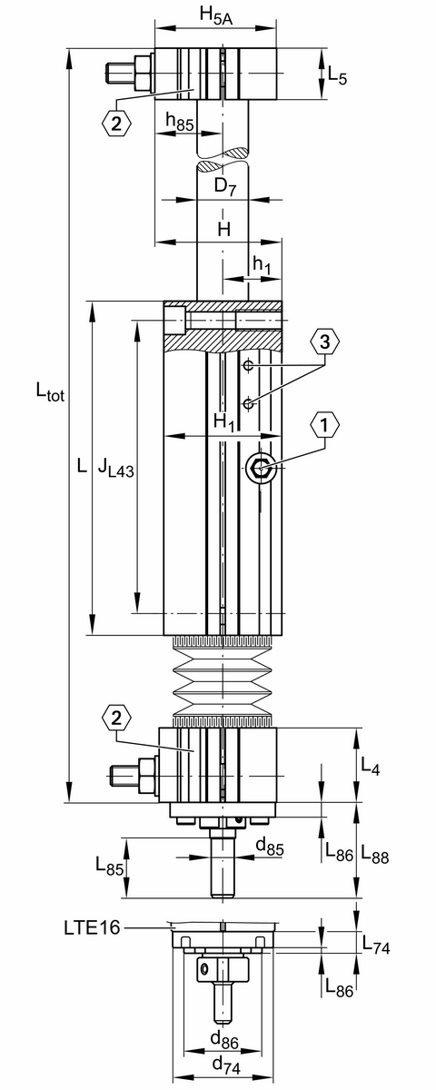 Стол линейного перемещения INA LTE20-130-A-KGT1610-M-0