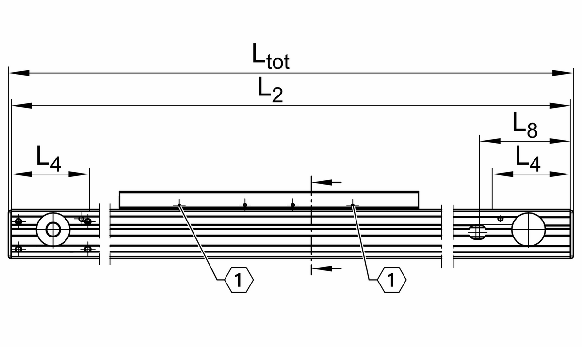 Модуль линейного перемещения INA MLFI25-130-ZR-N