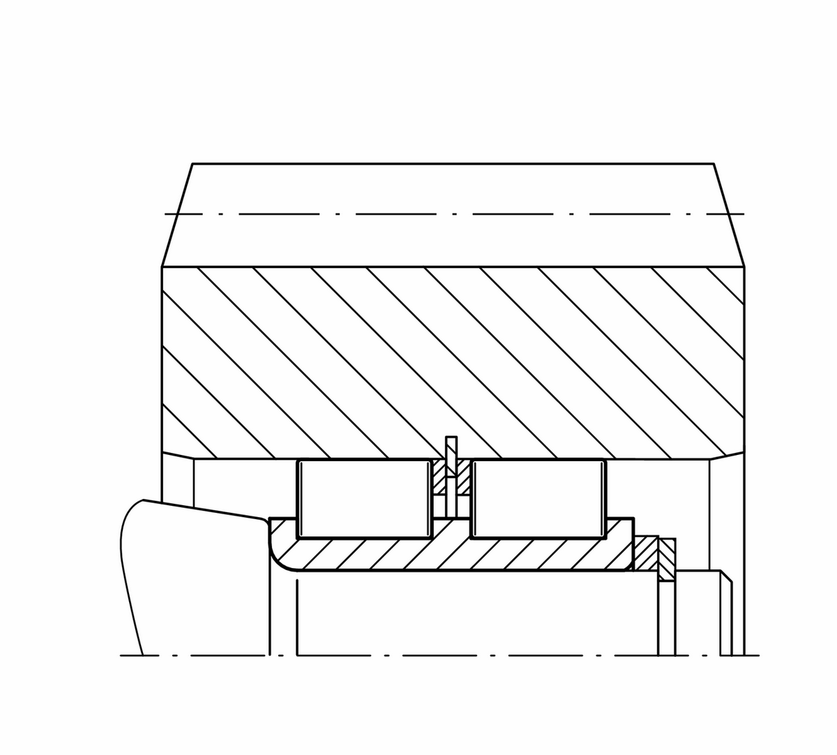Цилиндрический роликоподшипник INA RSL30x49,6x25-XL-RV-DP
