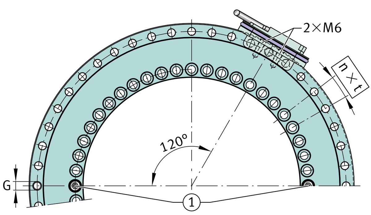 Упорно-радиальный роликоподшипник INA YRTSMA460