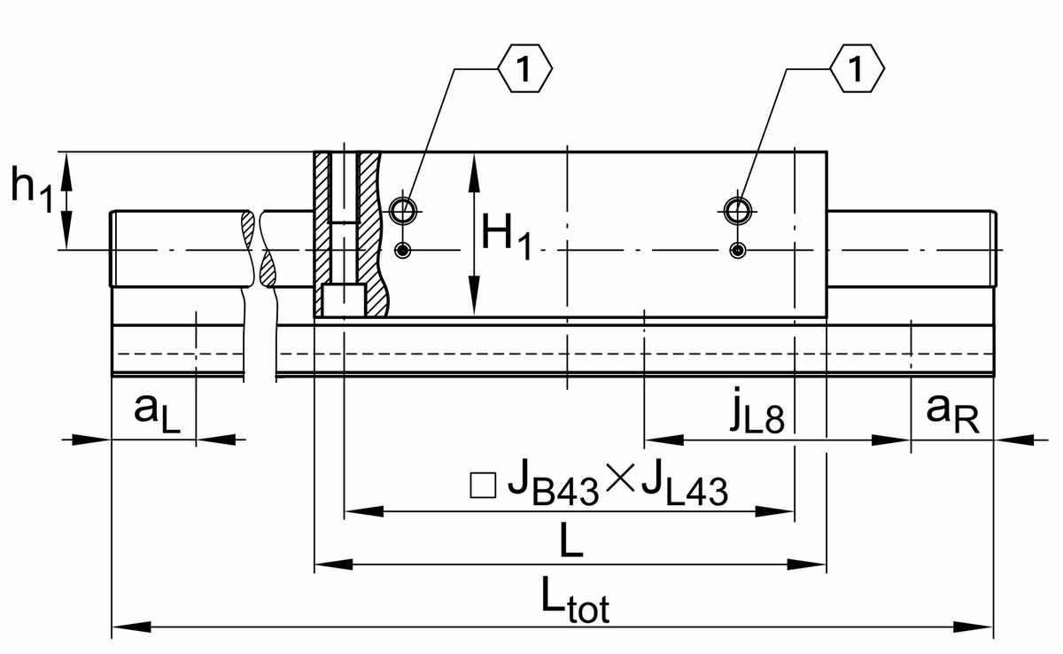 Стол линейного перемещения INA LTS30-180-0